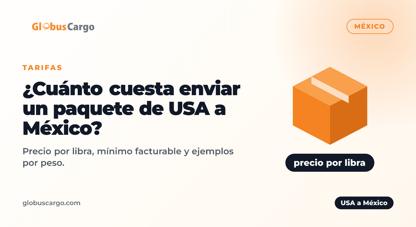 Cajas listas para salir de la bodega de Miami hacia México